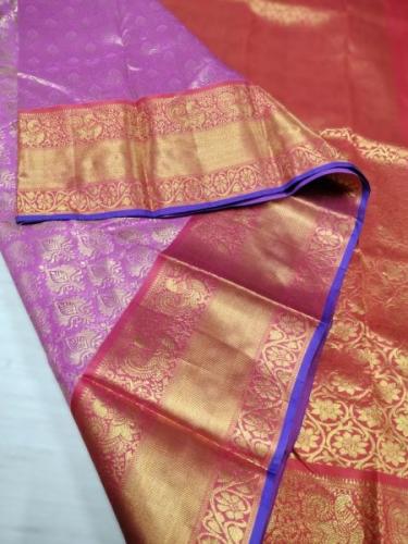 ARNI SILK HALF FINE ZARI SAREE WITH BLOUSE